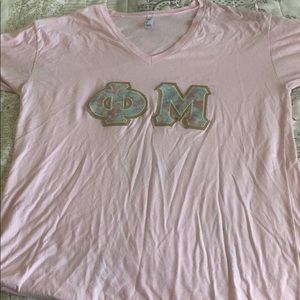 Phi Mu Stitched Letters size L